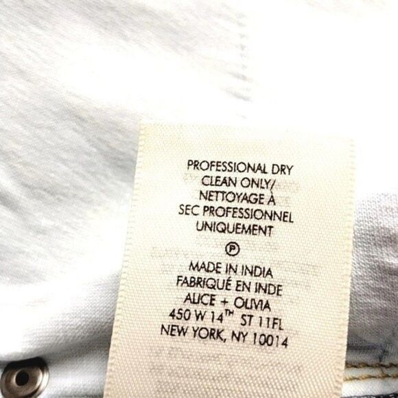 Alice + Olivia Boho Wide Leg Embellished Jeans - Picture 5 of 12